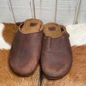 Reef Brown Leather Loafers